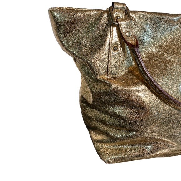Kate Spade Gold Metallic Tote Bag - Picture 5 of 16